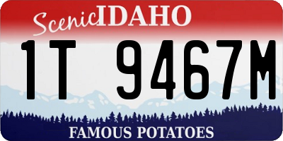 ID license plate 1T9467M