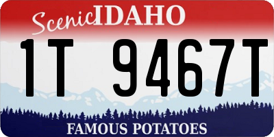 ID license plate 1T9467T