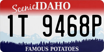 ID license plate 1T9468P