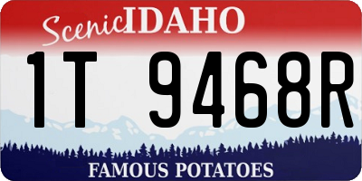 ID license plate 1T9468R
