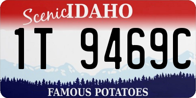 ID license plate 1T9469C