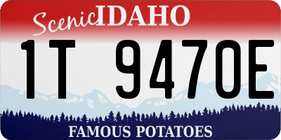 ID license plate 1T9470E