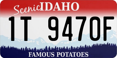 ID license plate 1T9470F