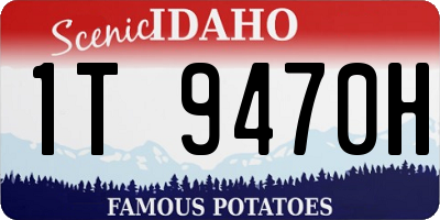 ID license plate 1T9470H