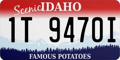 ID license plate 1T9470I