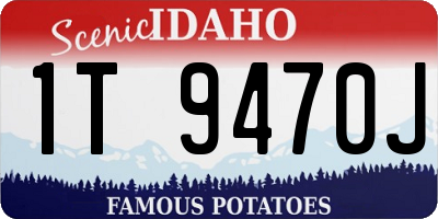 ID license plate 1T9470J