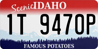 ID license plate 1T9470P