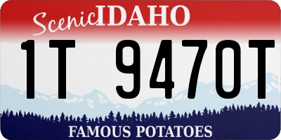 ID license plate 1T9470T