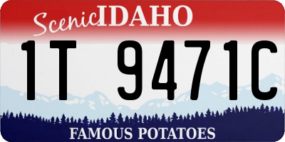 ID license plate 1T9471C