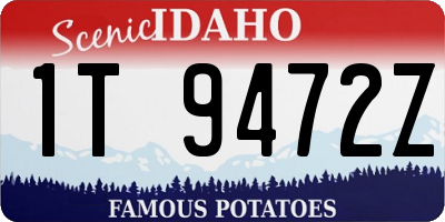 ID license plate 1T9472Z