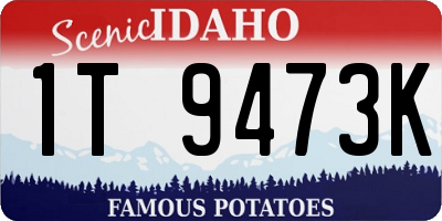 ID license plate 1T9473K