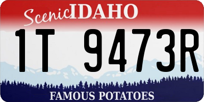 ID license plate 1T9473R