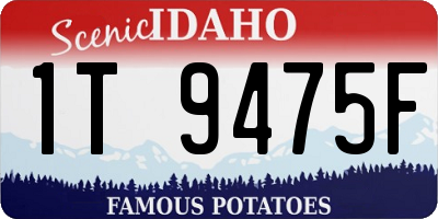 ID license plate 1T9475F