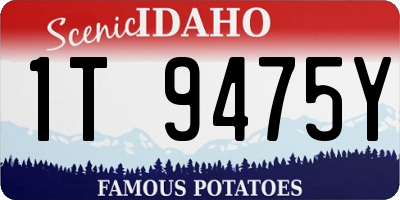 ID license plate 1T9475Y