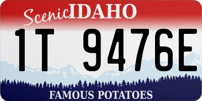 ID license plate 1T9476E