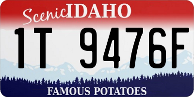 ID license plate 1T9476F