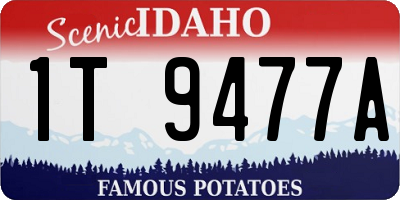 ID license plate 1T9477A