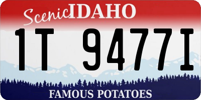 ID license plate 1T9477I