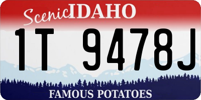 ID license plate 1T9478J