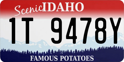 ID license plate 1T9478Y
