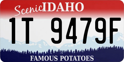 ID license plate 1T9479F