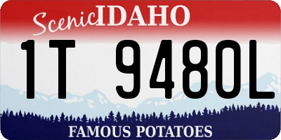 ID license plate 1T9480L