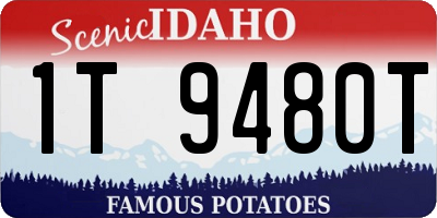 ID license plate 1T9480T
