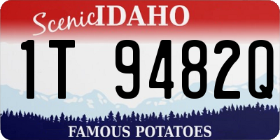 ID license plate 1T9482Q