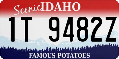 ID license plate 1T9482Z