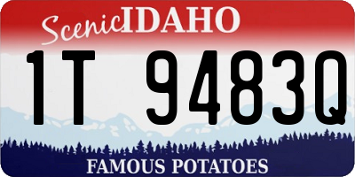 ID license plate 1T9483Q