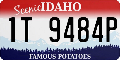 ID license plate 1T9484P