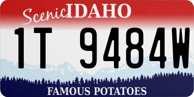 ID license plate 1T9484W