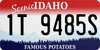 ID license plate 1T9485S
