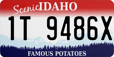 ID license plate 1T9486X