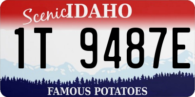 ID license plate 1T9487E