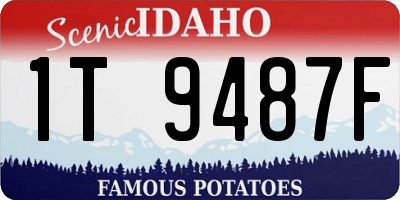 ID license plate 1T9487F