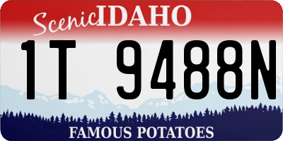 ID license plate 1T9488N