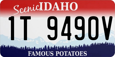 ID license plate 1T9490V