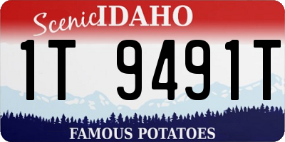 ID license plate 1T9491T