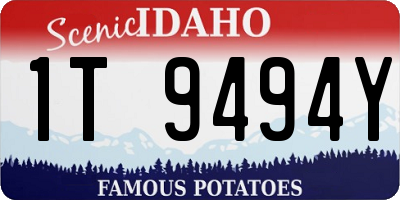 ID license plate 1T9494Y