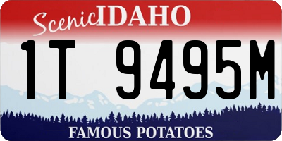 ID license plate 1T9495M
