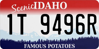 ID license plate 1T9496R