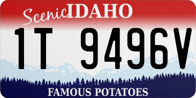 ID license plate 1T9496V