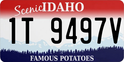 ID license plate 1T9497V