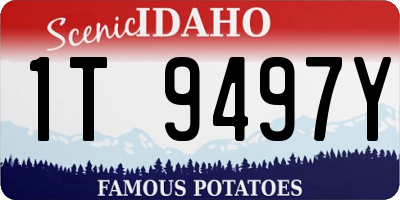 ID license plate 1T9497Y