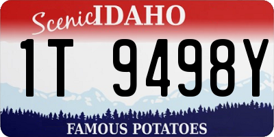 ID license plate 1T9498Y