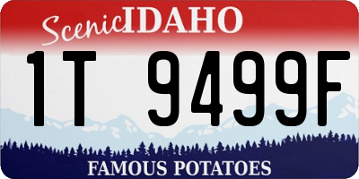 ID license plate 1T9499F