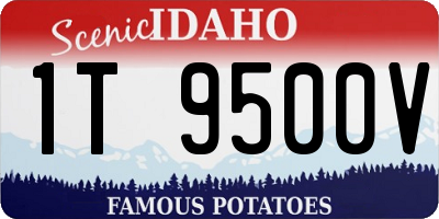 ID license plate 1T9500V