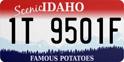 ID license plate 1T9501F