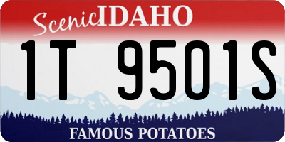 ID license plate 1T9501S